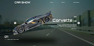 Landing Page Car Show